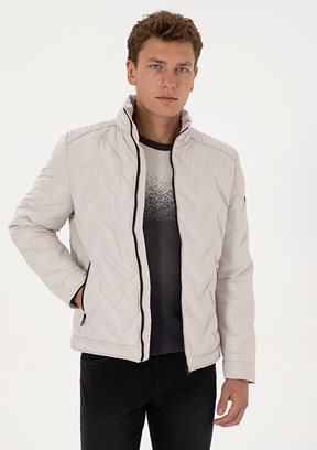 US POLO ASSN Bej Erkek Basic Mont