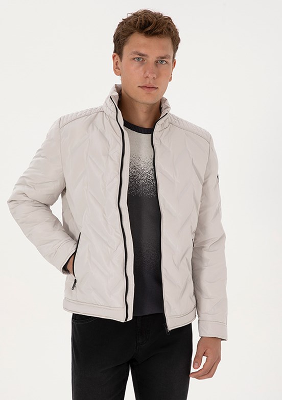 US POLO ASSN Bej Erkek Basic Mont