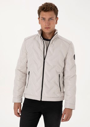 US POLO ASSN Bej Erkek Basic Mont
