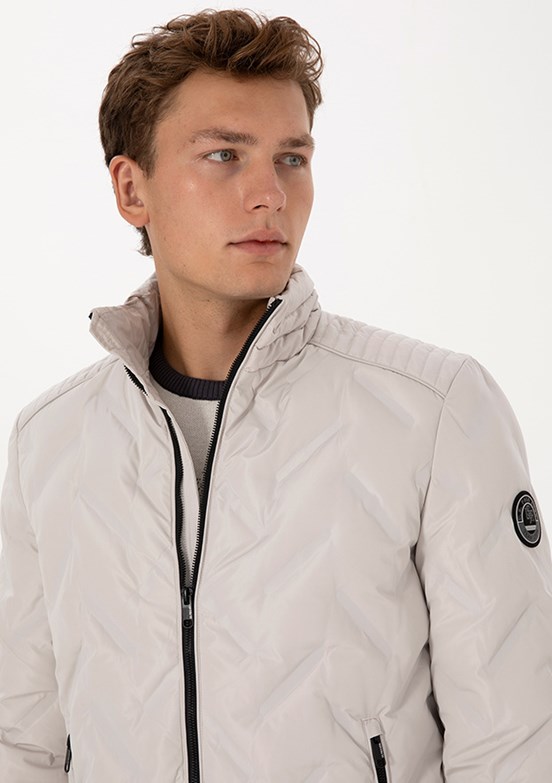 US POLO ASSN Bej Erkek Basic Mont