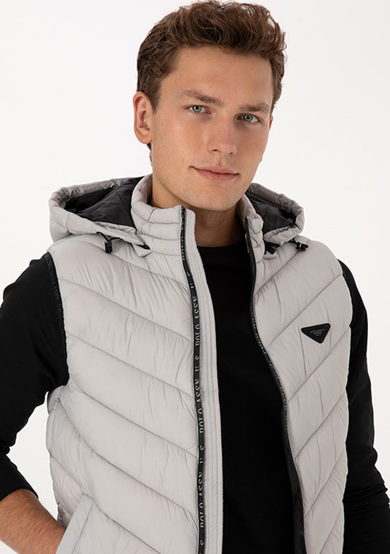 US POLO ASSN Bej Erkek Basic Yelek
