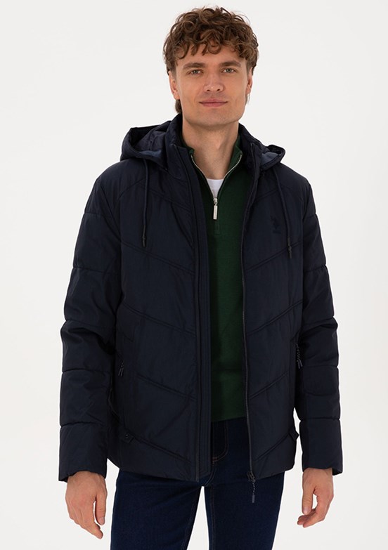 US POLO ASSN Lacivert Erkek Basit Mont