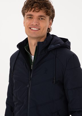 US POLO ASSN Lacivert Erkek Basit Mont