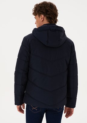 US POLO ASSN Lacivert Erkek Basit Mont