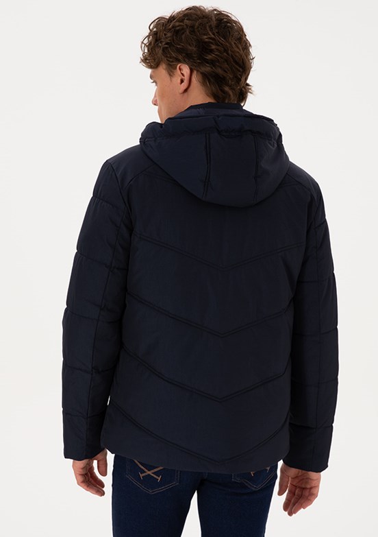 US POLO ASSN Lacivert Erkek Basit Mont