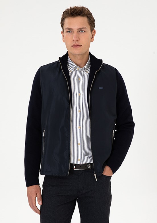 US POLO ASSN Lacivert Erkek Triko Hırka