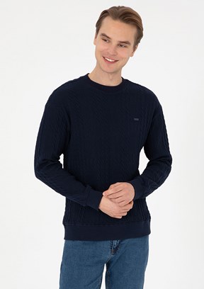 US POLO ASSN Erkek Lacivert Comfort Sweatshirt