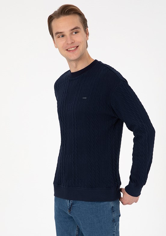 US POLO ASSN Erkek Lacivert Comfort Sweatshirt