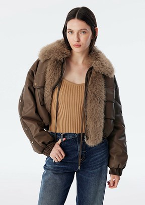 TWİST Bej Kadın Basic Mont