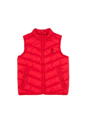 US POLO ASSN Kırmızı Erkek Çocuk Basic Yelek
