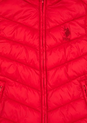 US POLO ASSN Kırmızı Erkek Çocuk Basic Yelek