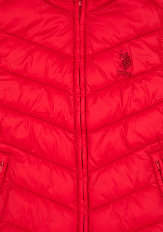 US POLO ASSN Kırmızı Erkek Çocuk Basic Yelek