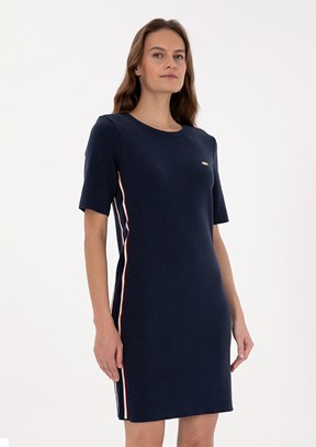 US POLO ASSN Lacivert Kadın Triko Elbise