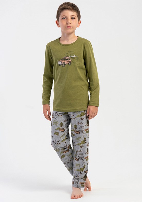 VİENETTA - 5040360822 Kadın Yeşil Pijama Takımı