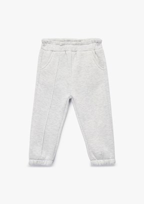 KOTON Gri Kız Bebek Eşofman Altı