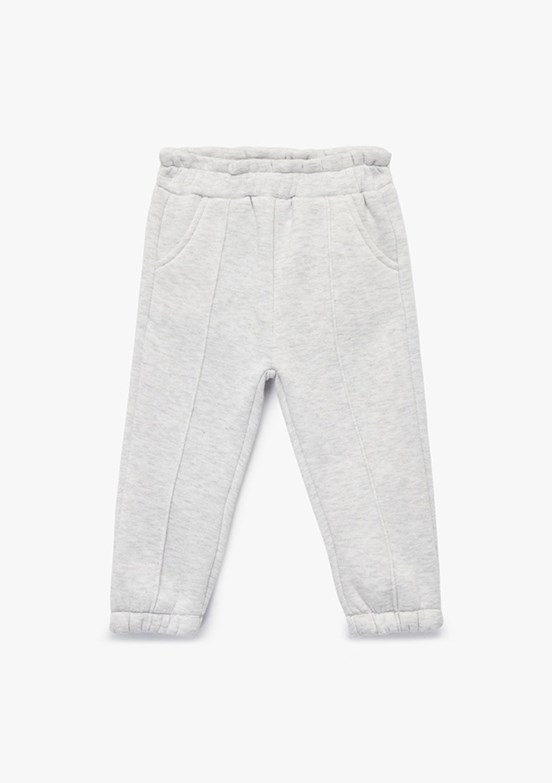 KOTON Gri Kız Bebek Eşofman Altı