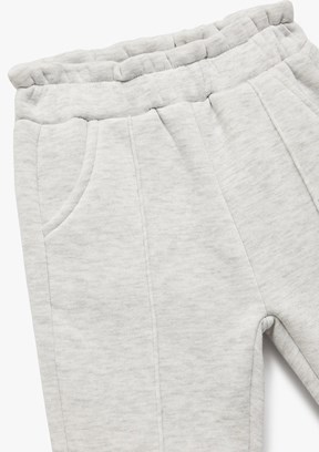 KOTON Gri Kız Bebek Eşofman Altı