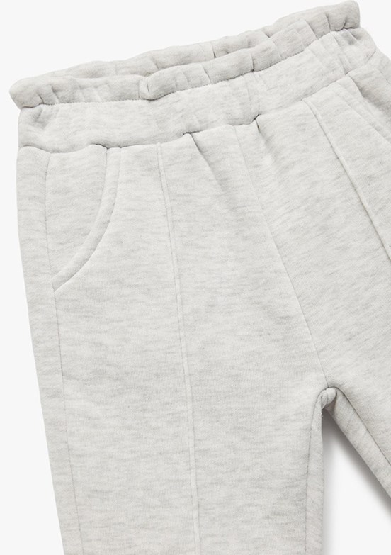 KOTON Gri Kız Bebek Eşofman Altı