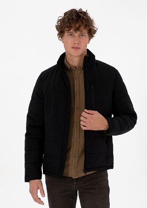 US POLO ASSN Siyah Erkek Basic Mont