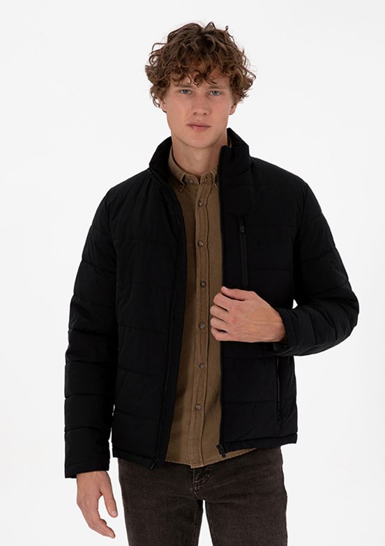 US POLO ASSN Siyah Erkek Basic Mont