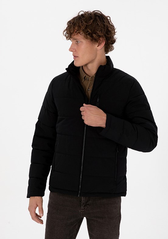 US POLO ASSN Siyah Erkek Basic Mont