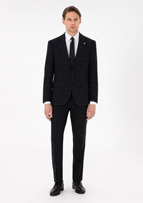 PİERRE CARDİN Siyah Erkek Slim Takım Elbise
