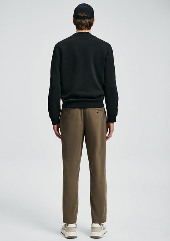 LUFIAN Siyah Erkek Baskılı Sweatshirt