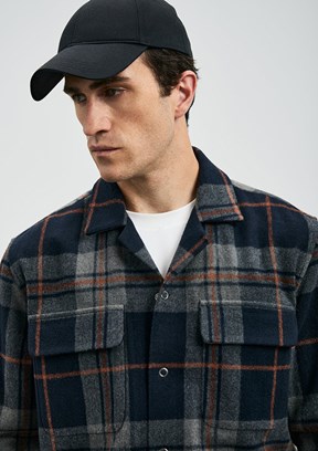 LUFIAN Lacivert Erkek Uzun Kol Gömlek