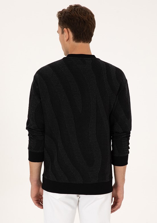 US POLO ASSN Erkek Siyah Comfort Sweatshirt