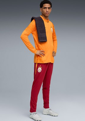 PUMA Gsk Training - 78289006 Erkek Koyu Turuncu Baskılı Ceket