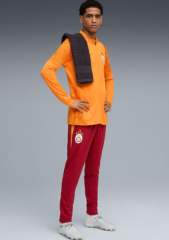 PUMA Gsk Training - 78289006 Erkek Koyu Turuncu Baskılı Ceket