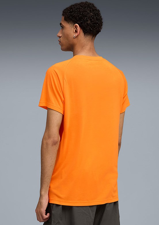 PUMA Gsk Evostripe - 78290606 Erkek Turuncu Baskılı T-Shirt