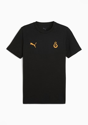 PUMA Siyah Erkek GSK FtblESS Baskılı T-Shirt