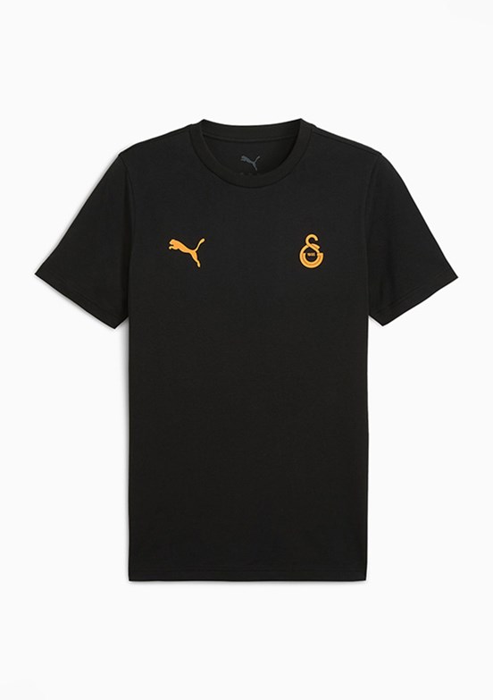 PUMA Siyah Erkek GSK FtblESS Baskılı T-Shirt