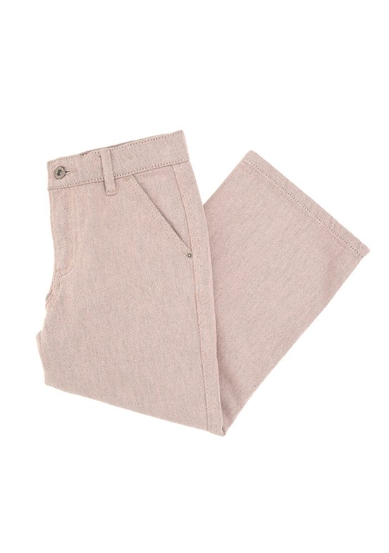 US POLO ASSN Pembe Kız Çocuk Rahat Kesim Jean Pantolon