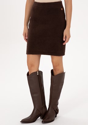 PİERRE CARDİN Kahverengi Kadın Triko Etek