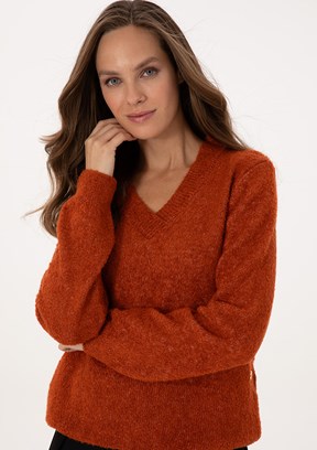 PİERRE CARDİN Kahverengi Kadın Slim Kazak