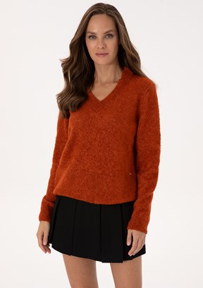 PİERRE CARDİN Kahverengi Kadın Slim Kazak