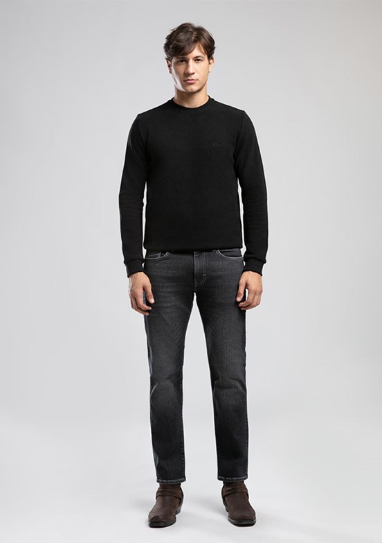 LEE COOPER Siyah Erkek Dar Kesim Jean Pantolon