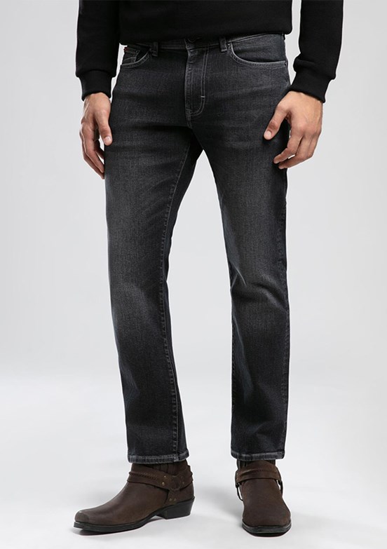 LEE COOPER Siyah Erkek Dar Kesim Jean Pantolon