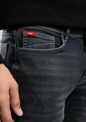 LEE COOPER Siyah Erkek Dar Kesim Jean Pantolon