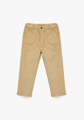 KOTON - 6WMB40006TW Erkek Bebek Bej Basic Pantolon