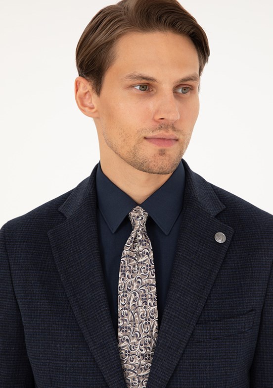 PİERRE CARDİN Lacivert Erkek Ultra Slim Ceket