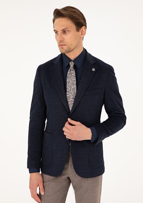 PİERRE CARDİN Lacivert Erkek Ultra Slim Ceket