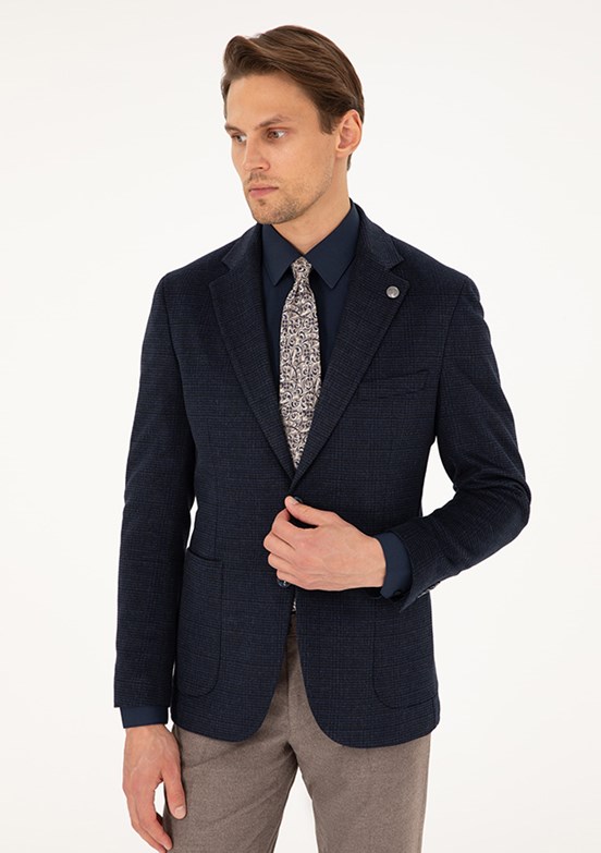 PİERRE CARDİN Lacivert Erkek Ultra Slim Ceket
