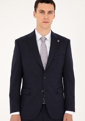 PİERRE CARDİN Lacivert Erkek Slim Takım Elbise