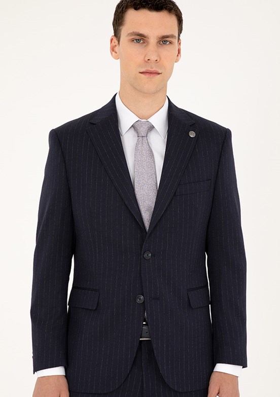 PİERRE CARDİN Lacivert Erkek Slim Takım Elbise
