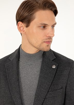 PİERRE CARDİN Antrasit Erkek Ultra Slim Ceket