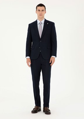 PİERRE CARDİN Lacivert Erkek Slim Takım Elbise