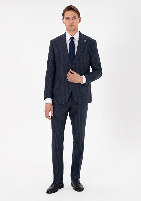 PİERRE CARDİN Lacivert Erkek Slim Takım Elbise